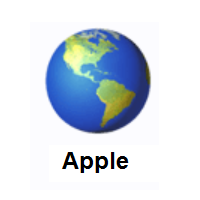 Globe Showing Americas on Apple iOS