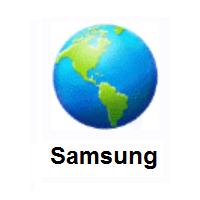 Globe Showing Americas on Samsung