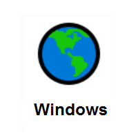Globe Showing Americas on Microsoft Windows