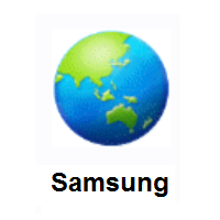 Globe Showing Asia-Australia on Samsung