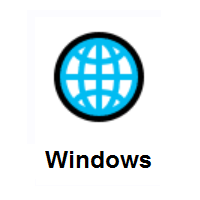 Globe with Meridians on Microsoft Windows