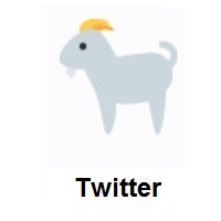 Goat on Twitter Twemoji