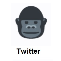Gorilla on Twitter Twemoji