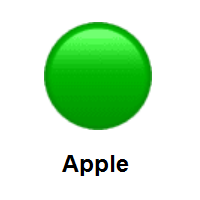 Green Circle on Apple iOS