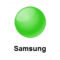 Green Circle on Samsung