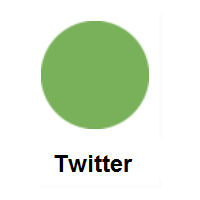 Green Circle on Twitter Twemoji