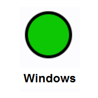 Green Circle on Microsoft Windows