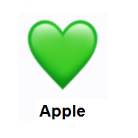 Green Heart on Apple iOS