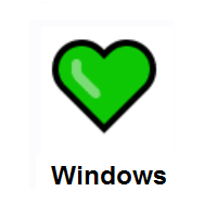 Green Heart on Microsoft Windows