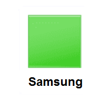 Green Square on Samsung