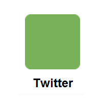 Green Square on Twitter Twemoji