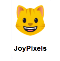 Grinning Cat on JoyPixels