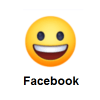 Grinning Face on Facebook