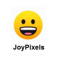 Grinning Face on JoyPixels