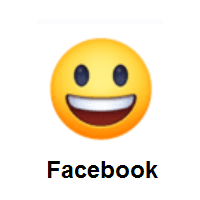 Grinning Face with Big Eyes on Facebook