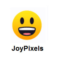 Grinning Face with Big Eyes on JoyPixels