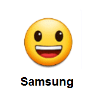 Grinning Face with Big Eyes on Samsung