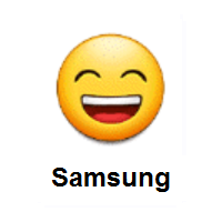 Happy Face: Grinning Face With Smiling Eyes on Samsung