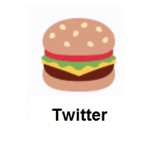 Hamburger on Twitter Twemoji