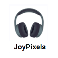 Headphones on JoyPixels
