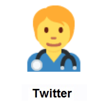 Health Worker on Twitter Twemoji