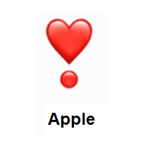 Heart Exclamation on Apple iOS