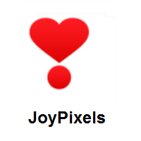 Heart Exclamation on JoyPixels