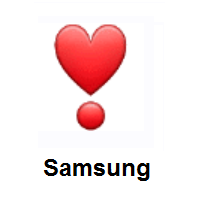 Heart Exclamation on Samsung
