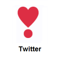Heart Exclamation on Twitter Twemoji