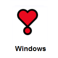 Heart Exclamation on Microsoft Windows