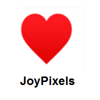Heart Suit on JoyPixels