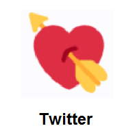 Heart with Arrow on Twitter Twemoji