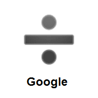 Division Sign on Google Android