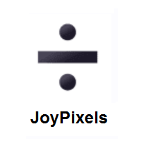 Division Sign on JoyPixels