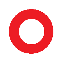 Heavy Large Circle: Hollow Red Circle