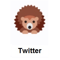 Hedgehog on Twitter Twemoji