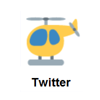 Helicopter on Twitter Twemoji