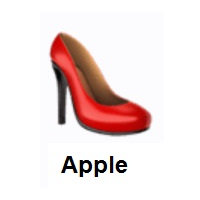 High-Heeled Shoe on Apple iOS