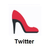 High-Heeled Shoe on Twitter Twemoji