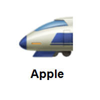 High-Speed Train With Bullet Nose on Apple iOS