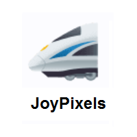 High-Speed Train With Bullet Nose on JoyPixels