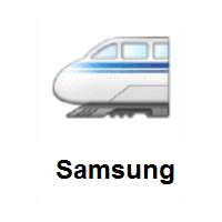 High-Speed Train With Bullet Nose on Samsung