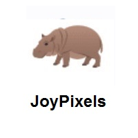 Hippopotamus on JoyPixels