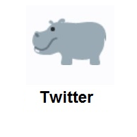 Hippopotamus on Twitter Twemoji