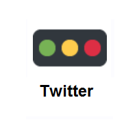 Horizontal Traffic Light on Twitter Twemoji