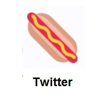 Hot Dog on Twitter Twemoji