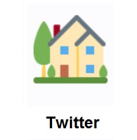 House With Garden on Twitter Twemoji