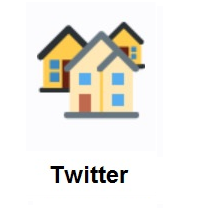 Houses on Twitter Twemoji