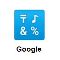 Input Symbols on Google Android