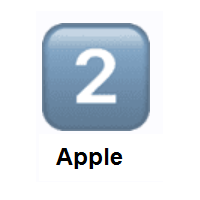 Keycap: 2 on Apple iOS